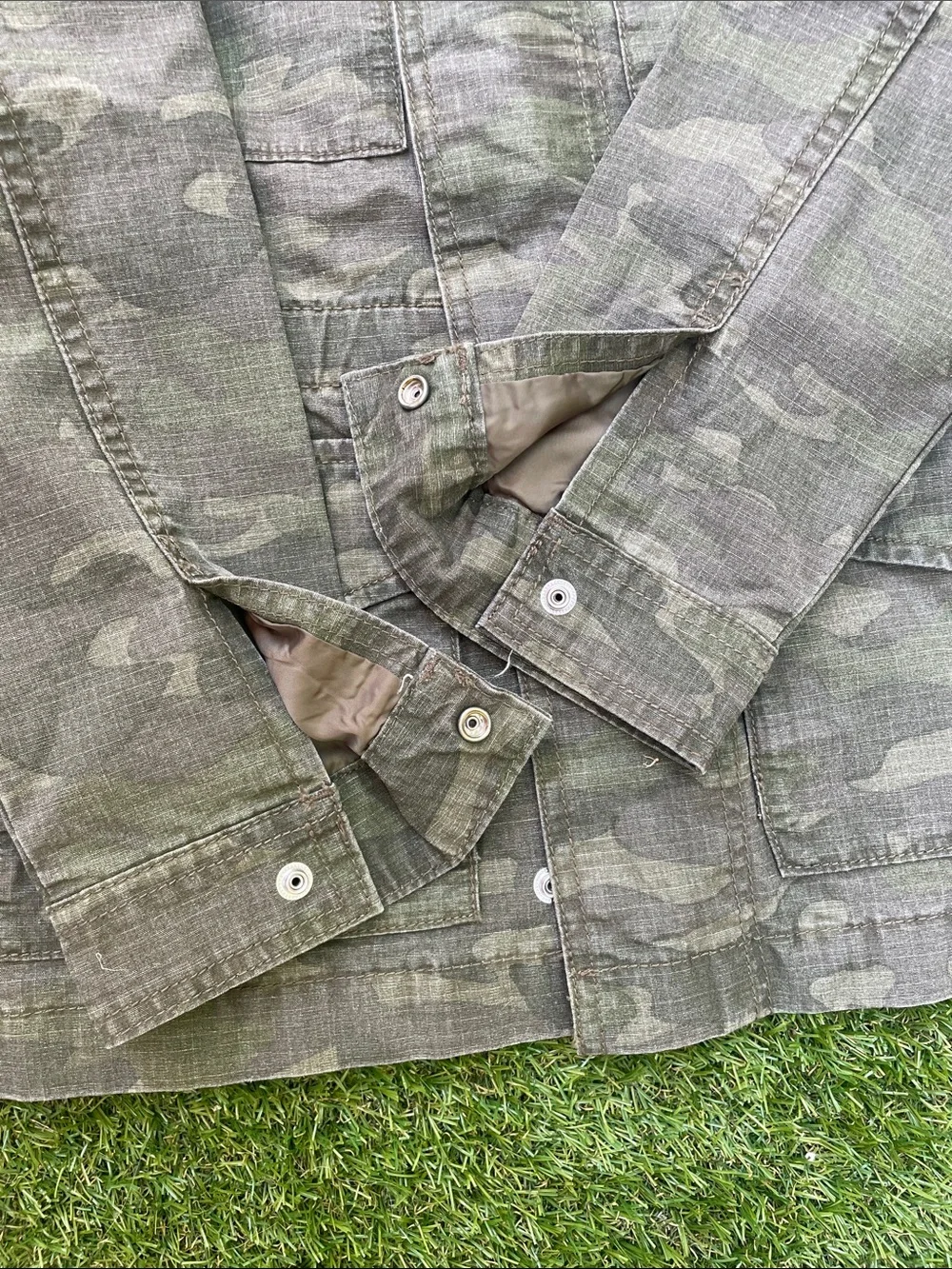 OshKosh B'gosh Kids Gray Camo Utility Jacket